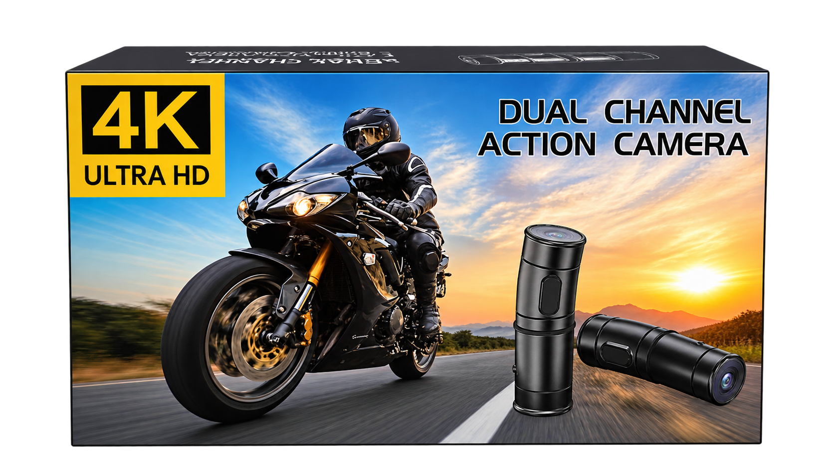 Motorcycle Dash Cam ürün kutusu